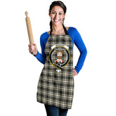 Clan Menzies Black & White Ancient Tartan Crest Apron HC51 Clan Menzies Tartan Today